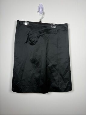 HUGO BOSS | Black Satin Pencil Skirt Size 8